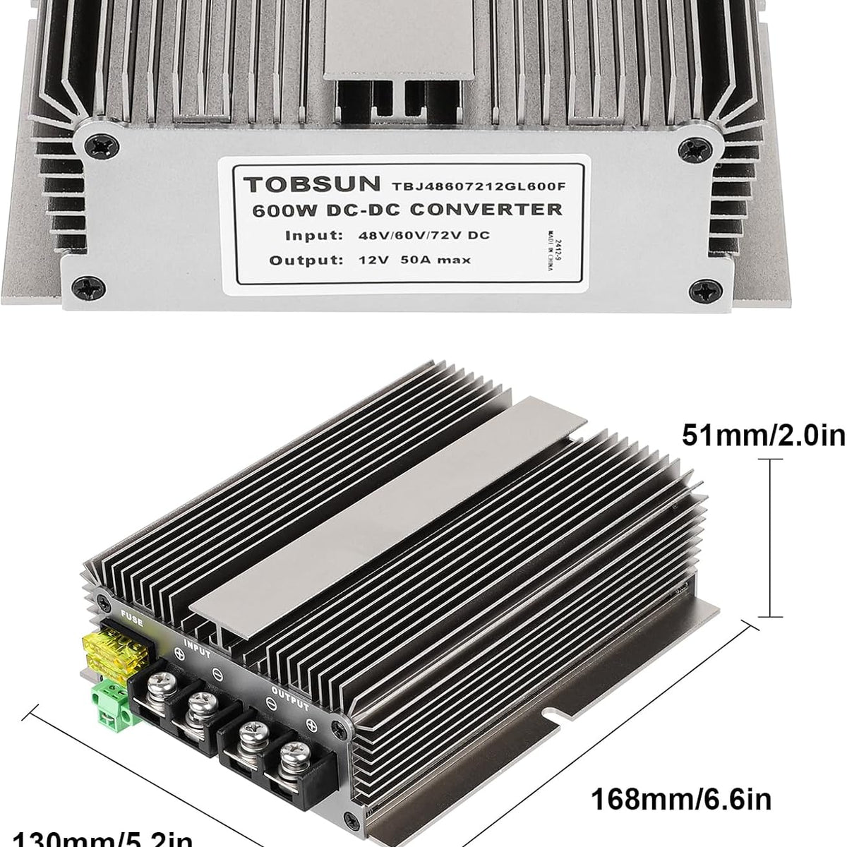 HOMELYLIFE 600W High Power Voltage Reducer DC 48V 60V 72V Step Down to DC 12V 50A Buck Converter Waterproof Module Car Truck Power Regulator Transformer